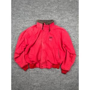 Vintage California Imperial Red XL Bomber Jacket‎ IMC Bosch USA Windbreaker 80s